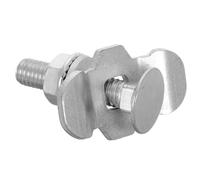Kichvoe Écrou de Rail Fixe M8 8x40mm pour Camping RV, Métal Argenté | Raccords de Rail en L, Huit Pièces Filetées, Montage pour Modifications de Véhicule, Usage Pratique et Fiable