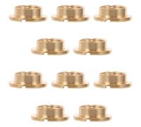 Kichvoe Écrous de Mouvement D'horloge à Quartz Couleur Or en Métal 10pcs pour Réparation Sécurisée pour Accessoires pour Horloge Suspendue ou Horloge Artisanale