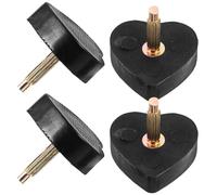 Kichvoe Embouts de Talon Conseils de Réparation en Pvc Noir 2 Paires Pratiques et Décoratives pour Chaussures à Talons Hauts Usage Féminin