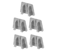 Kichvoe Ensemble de 5 Coins en Aluminium pour Manche de Hache et Marteau, Pièces de Rechange pour Installation et Réparation d'Outils de Menuiserie et Jardinage