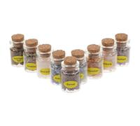 Kichvoe Ensemble de 9 Bocaux en Cristal Coloré pour Décoration Spirituelle et Contemplation, Mini Bouteilles Créatives comme Présents Uniques pour Amis et Garçon et Filles