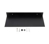 Kichvoe Étagère Flottante Noire en Aluminium Spatial, Robuste et Anti-Rouille, Étagère Murale Moderne pour Rangement Toutes Les Pièces Maison