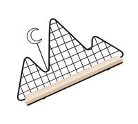 Kichvoe Étagère Murale Suspendue 1 Pièce en Fer Forgé et Bois Massif, Support de Rangement Décoratif pour Chambre et Salon, Étagère Murale Créative Écologique pour Plantes et Livres,