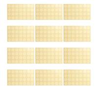 Kichvoe Étiquettes Autocollantes de Renfort en Pvc Transparent pour Papier Perforé, Adhérence Stable, 12 Feuilles pour Protège-cahier et Accessoires Classeur