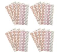 Kichvoe Étiquettes Autocollantes de Renfort pour Perforations de Feuilles Mobiles, 16 Feuilles 28 Autocollants Chacune, Facile à Utiliser, Réparation Papier Déchiré, pour Loisirs Créatifs