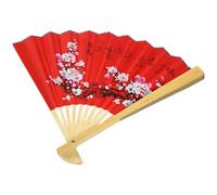 Kichvoe Éventail Pliant Chinois Décoratif Mural en Papier et Bambou 50x90 Cm, à Suspendre Murale pour Décoration Intérieure Salon, Accessoire Photo et Ambiance Asiatique