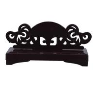 Kichvoe Éventail Pliant Présentoir pour Style Oriental Classique en Plastique Robuste Socle Large Rond , Support Pratique et Élégant Décoration de Bureau à Domicile