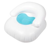 Kichvoe Fauteuil Gonflable en PVC Bleu Dossier, Canapé-lit Pliant et Confortable, Canapé Paresseux Portable pour Intérieur et Détente, Design Cœur, Installation Rapide sans Outil,