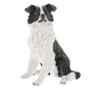 Kichvoe Figurine de Chien Simulée Décoration de Bureau ou Éducatif pour Garçon Fille Modèle de Chien Border Collie pour Noël et Autres Décors