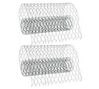 Kichvoe Filet à Poules en Fil de Fer pour Compositions et Loisirs Créatifs 0,6 MM Mailles 0,3 M X 2,4 M pour Arrangements Floraux