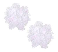 Kichvoe Flocons de Neige Décoratifs Blancs 2 Cm - 2 Sachets de 600 Pièces - Confettis pour Décoration de Fête de Noël, Accessoires de Noël pour Table et Décoration Intérieure Festive