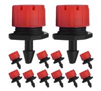 Kichvoe Goutteurs D'irrigation Réglables Rouges 150 Pièces, Système D'irrigation Goutte à Goutte pour Jardin et Serrage, Buse D'arrosage à Débit Contrôlé, Émetteurs Anti-Obstruction