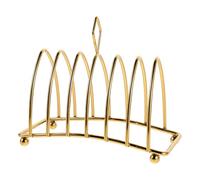 Kichvoe Grille-Pain en Acier Inoxydable - 6 tranches de Pain grillé, Support pour tranches de, Plateau de Service, Accessoires pour friteuse à air, doré