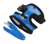 Kichvoe Harnais à Poulet Réglable en Maille Respirante Bleue Taille S Laisse Résistante, Gilet Confortable pour Poules, Canards et Oies, Accessoire Promenade Extérieur Couleur Aléatoire