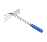Kichvoe Houe de Jardin Manuelle en Acier Inoxydable Manche en Caoutchouc, Outil de Binage et Désherbage pour Cultiver et Creuser le Potager