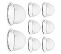 Kichvoe Infuseur à Thé en Acier Inoxydable 8 Pièces, Passoire Fine Maille, Panier à Thé Réutilisable pour Tasses et Théières, Filtration Optimale et Préservation Saveur