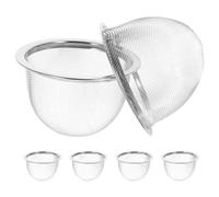 Kichvoe Inserts De Passoire De Théière 6 Pièces 7. 8Cm En Acier Inoxydable Maille Passoire À Feuilles De Thé Filtre À Thé À Maille Fine Insert D'infuseur De Remplacement Pour Cafetière À