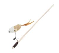 Kichvoe Interactif pour Chat avec Plume et Clochette Baguette à Chat et Corde de Accessoire pour Chaton et Favorise Lien Entre Animal et