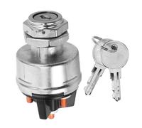 Kichvoe Interrupteur D'allumage Électrique 4 Positions avec Clé, Contacteur Robuste pour Camion, Véhicule Agricole et Engin de Chantier, Démarrage Sécurisé, Compatible Multi-usage