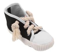 Kichvoe Jouet à Mâcher pour Chien Grosse Taille de Chaussure Noir en Toile Corde en Coton Résistant aux Morsures et Jouet Sonore pour Animaux