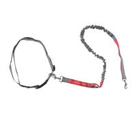 Kichvoe Laisse pour Chien sans Mains Laisse de Course Corde de Traction Double pour Chien Réglable Anti-emmêlement Polyester et Métal pour Marche et Entraînement