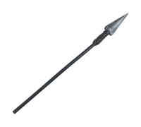 Kichvoe Lance de Chevalier Médiévale en Plastique Noir Embout Arrondi, Manche Ergonomique Léger pour Accessoires de Costume, pour Théâtre et Pièces Scolaires