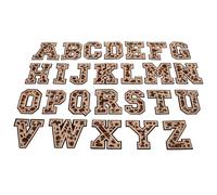Kichvoe Lettres Thermocollantes Patchs Brodés à Coller ou Coudre en Chenille Lot de 26 pour Vêtements et Paquet pour Atelier de Couture