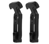 Kichvoe Loquet Poignée en T Élastique Noir en Caoutchouc 2pcs Fermeture Haute Élasticité pour Boîte à Outils et Capot de Voiture Adaptée aux Équipements de Construction
