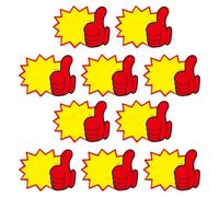 Kichvoe Lot de 10 Étiquettes de Prix en Carton Papier Éclaté, Format Petit, Couleur Vive, pour Supermarché, Commerce de Détail et Centres Commerciaux, Panneaux de Vente au Détail