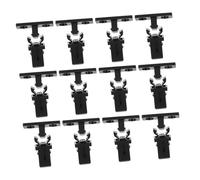 Kichvoe Lot de 100 Set de Loquets à Ressort Noirs, Verrouillage Automatique par Pression, Fixation Sécurisée pour Poubelle, Boîte à Lunettes et Porte-cure-dents, Quincaillerie de Loquets