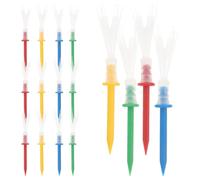 Kichvoe Lot de 16 Tees Tees de Golf en Plastique Colorés 83 Mm et 70 Mm de Remplacement Solide Professionnels pour Entraînement Intérieur et Extérieur Amélioration Couleur