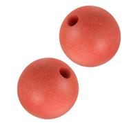 Kichvoe Lot de 2 Bouées Flottantes Rouges en Mousse 20 Cm pour Filets de Pêche et Aquaculture, Accessoires Étanches Résistants UV, Flotteurs Marins Polyvalents pour Lac, Mer et Piscine