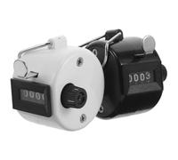 Kichvoe Lot de 2 Compteurs Manuels Numériques Compacts en Plastique Bouton de Réinitialisation Latéral pour Activités Scolaires et Événements Sportifs