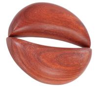 Kichvoe Lot de 2 Coupes Sacrées en Bois Rouge de 9 Cm pour Divination Taoïste, Outil de Divination Chinois Décoratif, Coupe Divinatoire Artisanale pour Rituels et Décoration Intérieure