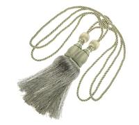 Kichvoe Lot de 2 Embrasses de Rideaux à Pompons et Boules, en Polyester, Design Élégant et Lisse, pour Salon et Voilage