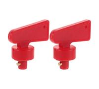 Kichvoe Lot de 2 Interrupteurs de Batterie Marine Clé, Mini Coupe-circuit Électrique pour Voiture, Bateau et Camping-car, Commande Déconnexion Alimentation Sécurisée, Compatible Usage