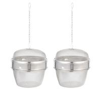 Kichvoe Lot de 2 Paniers en Acier Inoxydable 304 Grosse Taille, Infuseurs à Thé en Maille Fine, Boules à Thé Résistantes à Haute Température pour Nettoyage Montres Bijoux et Usage