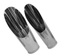 Kichvoe Lot de 2 Pelles à Planter en Acier Inoxydable Taille Petit et Moyen, Outils de Jardinage Pratiques pour Succulentes, Bonsaïs et Fleurs, Pelle à Bêcher la Terre Légère pour Jardin