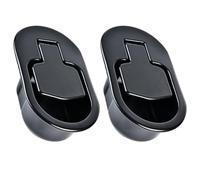 Kichvoe Lot de 2 Poignées de Déverrouillage Métalliques Noires pour Fauteuil Inclinable, Faciles à Retirer, Économie de Travail, Remplacement