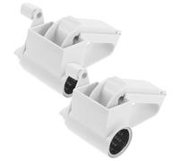 Kichvoe Lot de 2 râpes à fromage portatives pour la cuisine, trancheuses à légumes, broyeur rotatif manuel pour pommes de terre, carottes, ail, beurre et chocolat, blanc