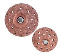 Kichvoe Lot de 2 Roues de Polissage Pneumatiques en Alliage de Tungstène 42 Mm et 55 Mm pour Meuleuse, Disques de Meulage pour Réparation de Pneus Automobiles, Outil Professionnel