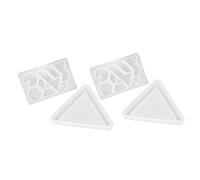 Kichvoe Lot de 2 Sets de Sets de Moules Silicone pour Puzzle DIY en Résine Époxy, Facile à Nettoyer, Réutilisables, Adaptés aux Garçon et Filles pour Création Artisanale