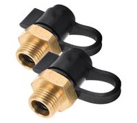 Kichvoe Lot de 2 Soupapes de Purge D'air Automatiques pour Compresseur D'air, Vanne de Régulation de Pression en Métal Robuste, Raccord Droit pour Réservoir de Gaz de Camion, Accessoire