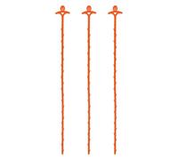 Kichvoe Lot de 3 Déboucheurs de Serpent en Abs Orange Design à Barbes, Longueur Adaptée pour Évier, Outil pour Canalisations Bouchées et Attrape Cheveux