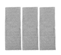 Kichvoe Lot de 3 serpillères réutilisables : têtes de rechange pour serpillère plate, chiffons de nettoyage pour un dépoussiérage efficace, de nettoyage lavables et réutilisables pour carrelage
