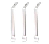 Kichvoe Lot de 3 Set de Set de Démonte-pneus en Acier pour Vélo, Outil Portable et Résistant pour Réparation de Pneus et Chambres à Air, Design Moderne Argenté