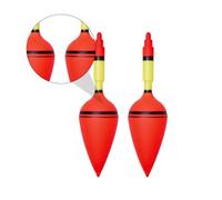 Kichvoe Lot de 4 Flotteurs de Pêche en Mer en Plastique Modèle Ventru N°2 Bouée Ovale Résistante pour Matériel de Pêche Outil pour Appâts Suspendus au Coup Mer