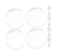 Kichvoe Lot de 4 jardinières murales en Verre : terrariums en Verre, Station de Propagation de Petites Plantes suspendues pour la Maison, Le Bureau et Le Salon