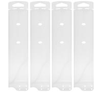 Kichvoe Lot de 4 Manchons Protège-lames de Chef en Pp Blanc, Housses de Protection pour Couteaux Cuisine en Acier Inoxydable, Accessoires de Sécurité Pratiques pour Ustensiles Cuisine