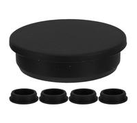 Kichvoe Lot de 5 bouchons étanches en caoutchouc de type T, orifices ronds de 5 cm, bouchons en silicone souples pour bouteilles, tubes et tuyaux.